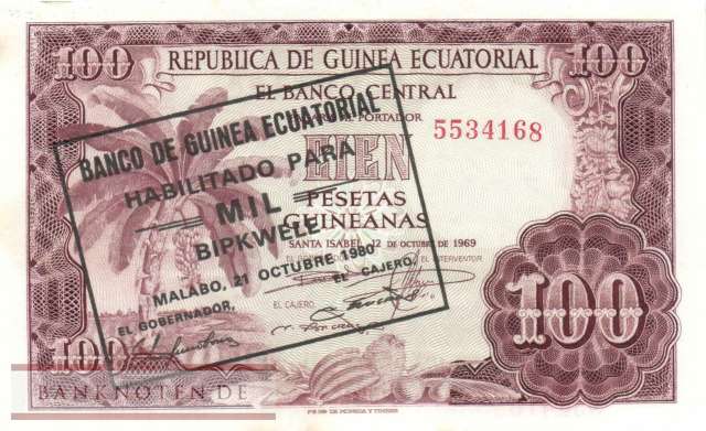 Equatorial Guinea - 1.000  Bipkwele (#018_AU)