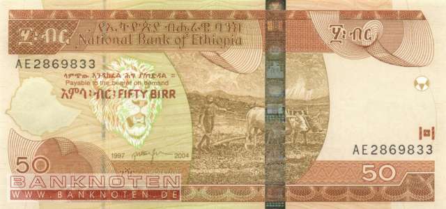 Ethiopia - 50  Birr (#051b_UNC)