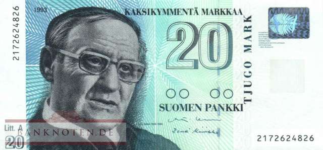 Finnland - 20  Markkaa (#123-U14_UNC)