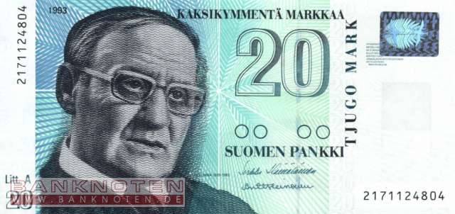 Finnland - 20  Markkaa (#123-U7_UNC)
