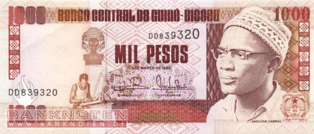 Guinea-Bissau - 1.000  Pesos (#013b_UNC)