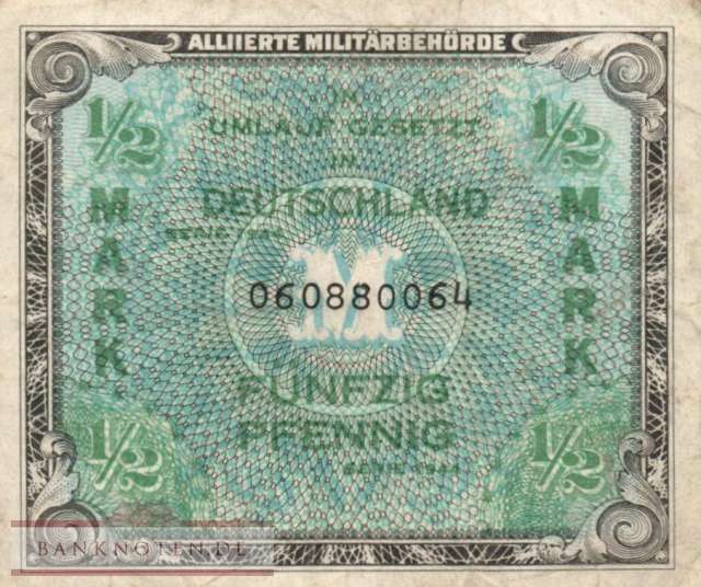 Deutschland - 1/2  Mark (#AMB-01a_F)