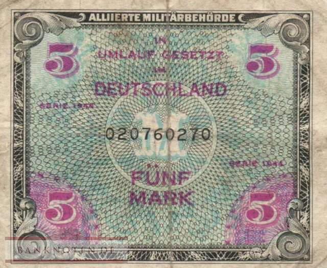 Deutschland - 5  Mark (#AMB-03a_F)