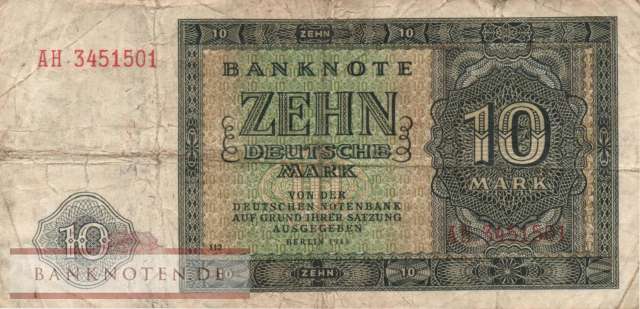 Deutschland - 10  Deutsche Mark (#DDR-05_F)