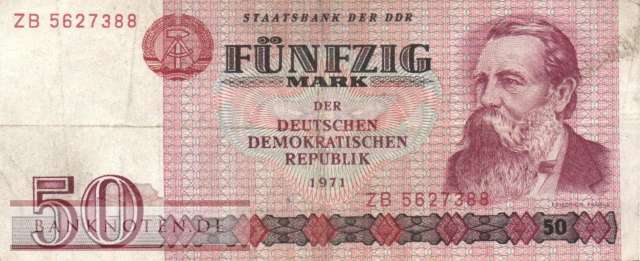 Deutschland - 50  Mark - Ersatzbanknote (#DDR-22b_F)