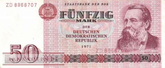 Deutschland - 50  Mark - Ersatzbanknote (#DDR-22b_VF)