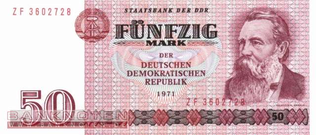 Deutschland - 50  Mark - Ersatzbanknote (#DDR-22d_UNC)