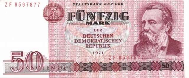 Deutschland - 50  Mark - Ersatzbanknote (#DDR-22d_AU)
