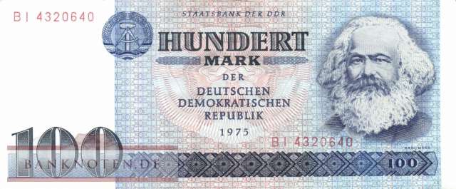 Deutschland - 100  Mark (#DDR-25a_XF)