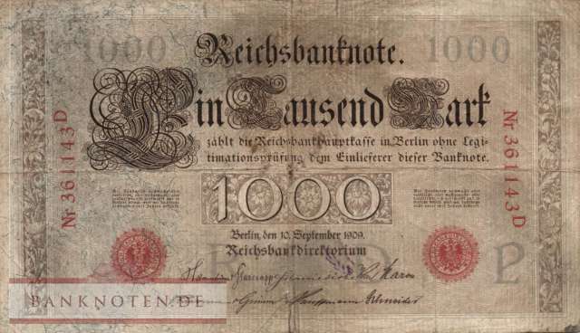 Germany - 1.000  Mark (#DEU-036_VG)