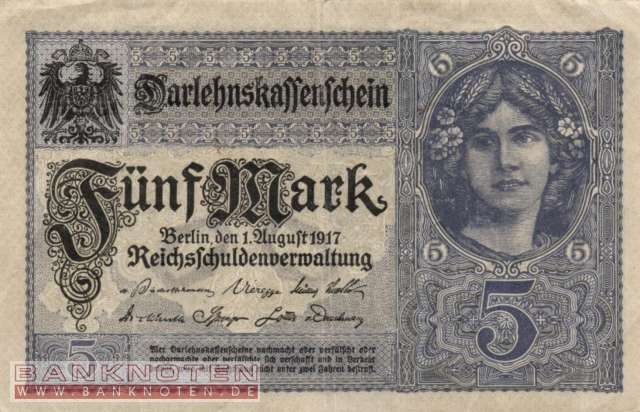 Deutschland - 5  Mark (#DEU-061b_XF)
