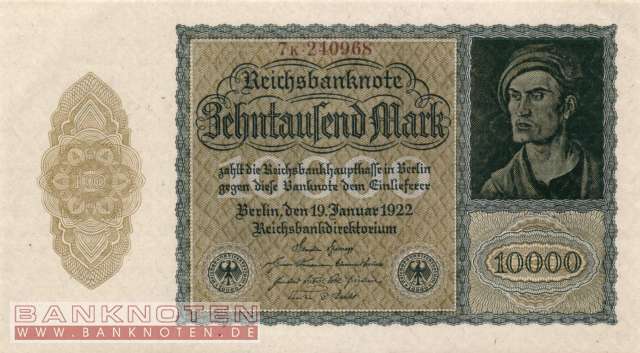 Germany - 10.000  Mark (#DEU-078c_UNC)