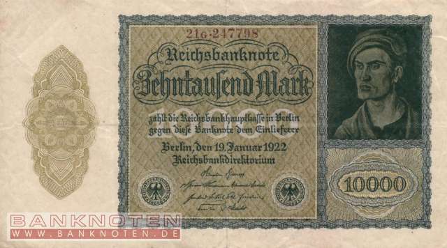 Germany - 10.000  Mark (#DEU-078c_VF)