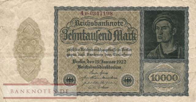 Germany - 10.000  Mark (#DEU-078d_F)