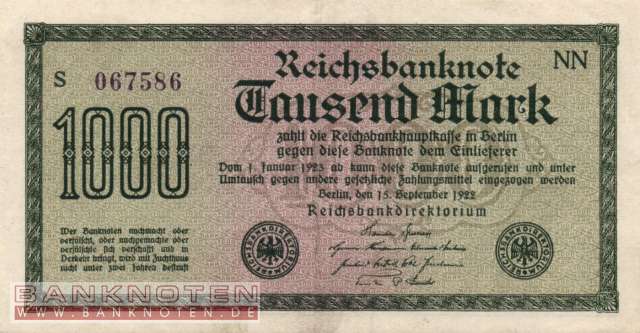 Germany - 1.000  Mark (#DEU-084c_VF)
