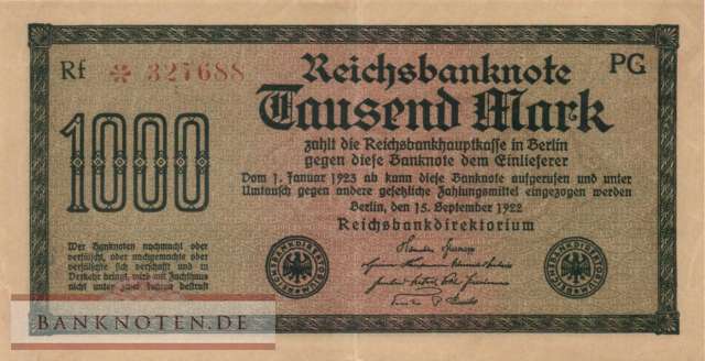 Germany - 1.000  Mark (#DEU-085_XF)