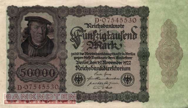 Deutschland - 50.000  Mark (#DEU-089_XF)