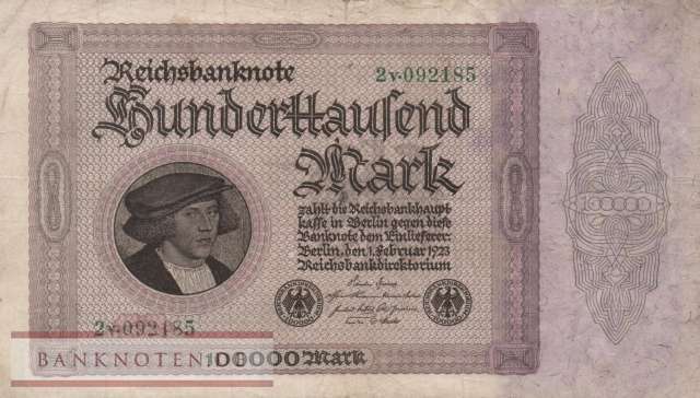Deutschland - 100.000  Mark (#DEU-093d_F)