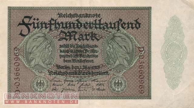 Germany - 500.000  Mark (#DEU-099d_AU)