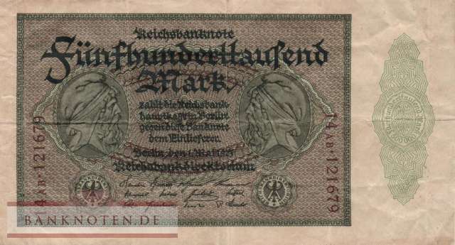 Germany - 500.000  Mark (#DEU-099e_F)
