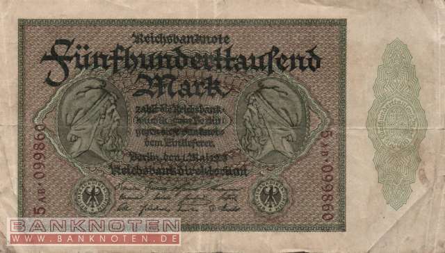 Deutschland - 500.000  Mark (#DEU-099e_VG)