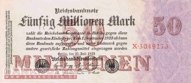 Germany - 50 Million Mark (#DEU-109a_XF)