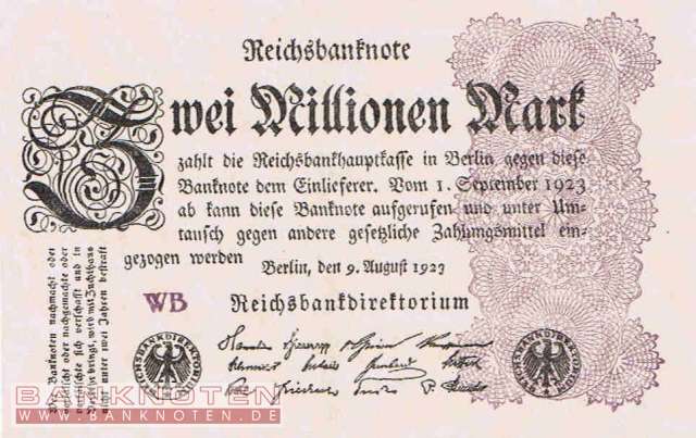 Deutschland - 2 Millionen Mark (#DEU-116d_UNC)