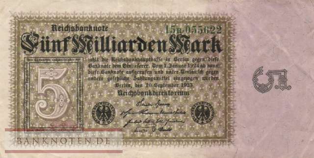 Germany - 5 Billion Mark (#DEU-132b_VF)