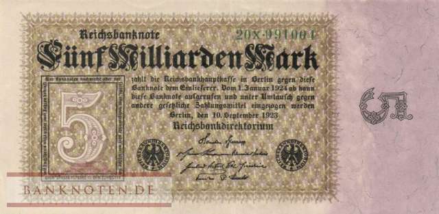 Germany - 5 Billion Mark (#DEU-132b_XF)
