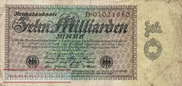 Germany - 10 Billion Mark (#DEU-134a_F)