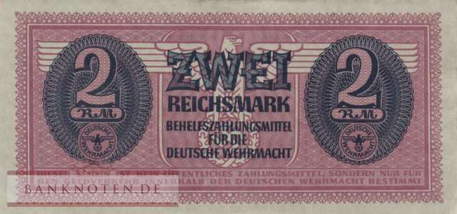 Deutschland - 2  Reichsmark (#DWM-07_XF)