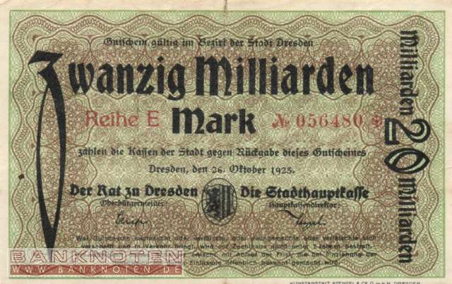 Dresden - 20 Billion Mark (#I23_1072i_F)