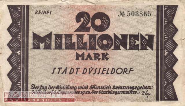 Düsseldorf - 20 Million Mark (#I23_1150v_VG)