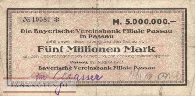Passau - 5 Million Mark (#I23_4248c-3_VG)