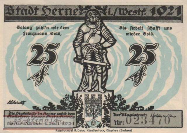 Herne - 25  Pfennig (#SS0602_4a-2_UNC)