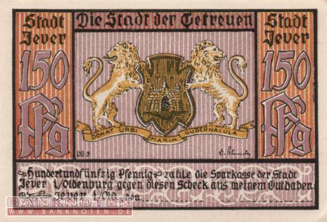 Jever - 150  Pfennig (#SS0661A_1-3_UNC)