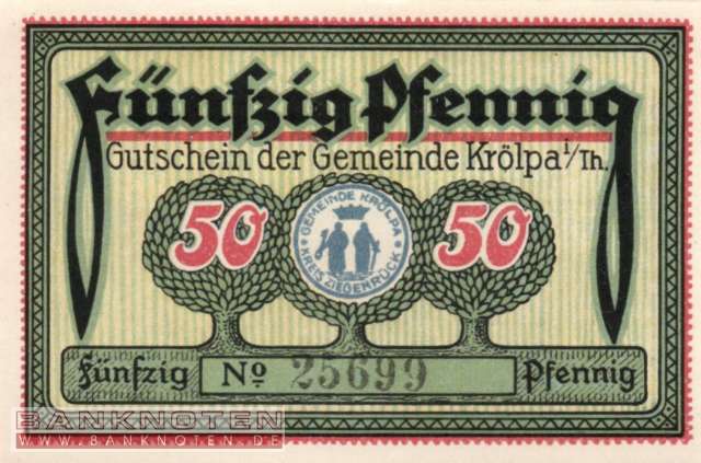 Krölpa - 50  Pfennig (#SS0745_1-2_UNC)