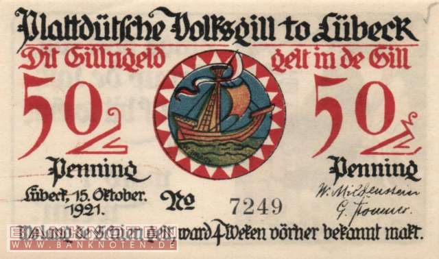 Lübeck - 50  Pfennig (#SS0828_1a-6_UNC)