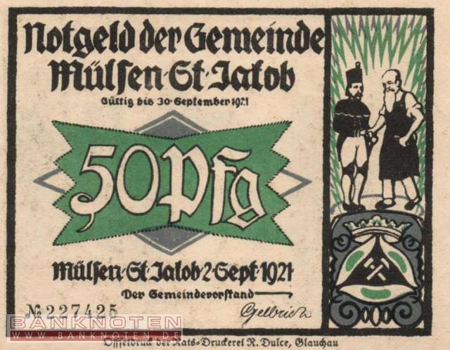 Mülsen-St. Jacob - 50  Pfennig (#SS0906_1-4_UNC)
