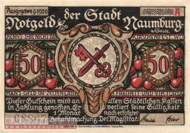 Naumburg - 50  Pfennig (#SS0928_4a-A_UNC)