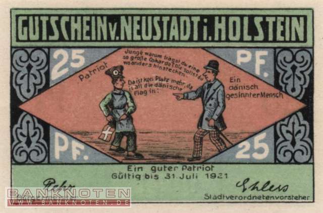 Neustadt i. Holstein - 25  Pfennig (#SS0963_1b-1-2_UNC)