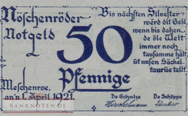 Nöschenrode - 50  Pfennig (#SS0980_5a-2_UNC)