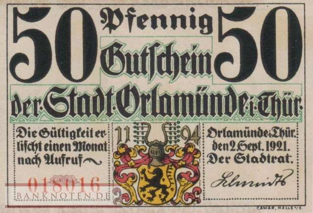 Orlamünde - 50  Pfennig (#SS1025_1a-2-4_AU)