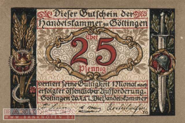 Göttingen - 25  Pfennig (#VAG025_5a_UNC)