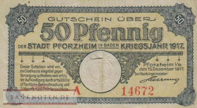 Pforzheim - 50  Pfennig (#VAP019_1a_F)