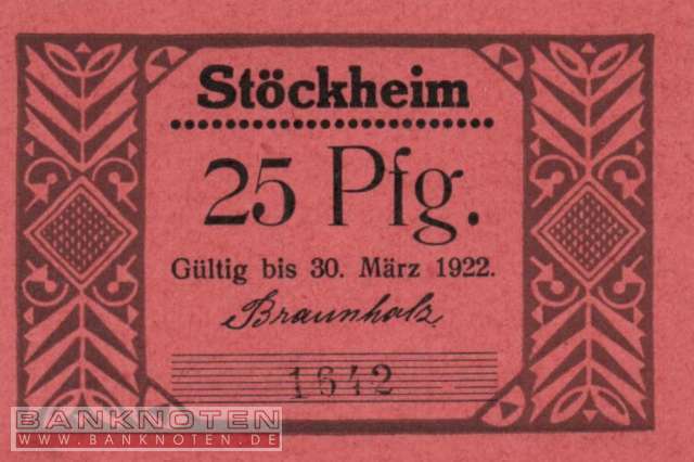 Stöckheim - 25  Pfennig (#XNS015b_UNC)