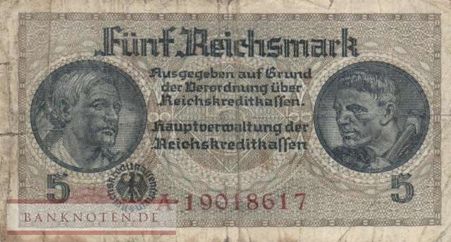 Deutschland - 5  Reichsmark (#ZWK-004b_VG)