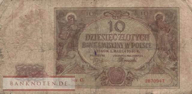 Deutschland - 10  Zloty (#ZWK-029a_VG)