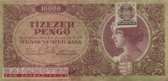 Ungarn - 10.000  Pengö (#119b-1_F)