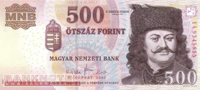 Hungary - 500  Forint (#196a_UNC)